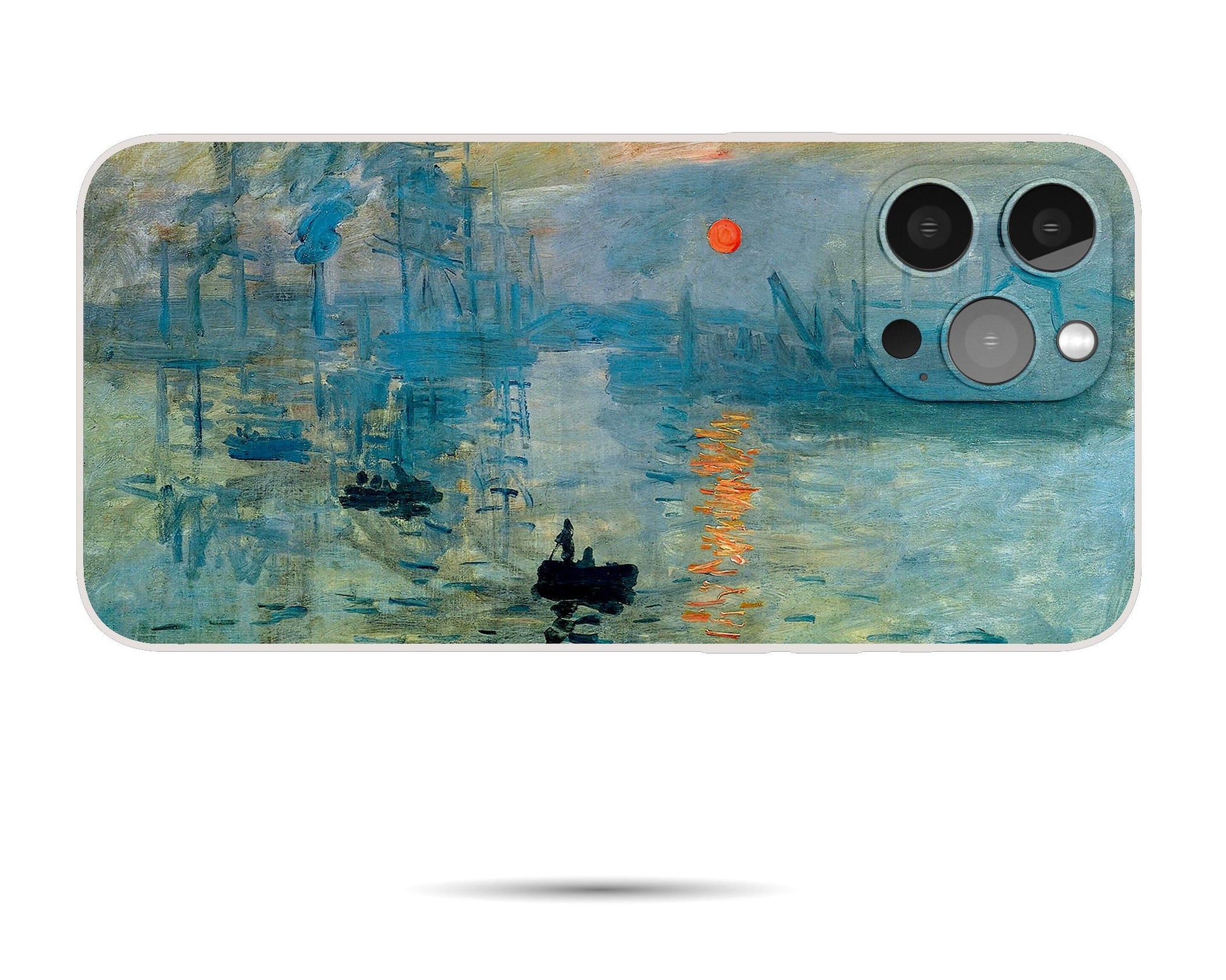 Claude Monet Famous Painting Impression Sunrise Iphone Case, Iphone 13 Pro Case, Iphone X Case, Iphone Case Protective, Iphone Case Matte