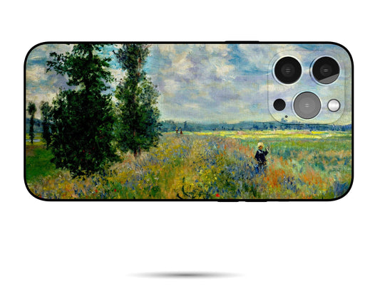 Claude Monet Painting Poppy Field Argenteuil Iphone Case, Iphone 13 Pro Max, Iphone Xs, Iphone 8 Plus Case, Iphone Case Protective
