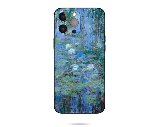 Claude Monet Water-Lilies Iphone Case, Iphone 13 Case, Iphone Xr, Iphone 8 Plus Case Art, Aesthetic Phone Case, Gift For Her, Silicone Case