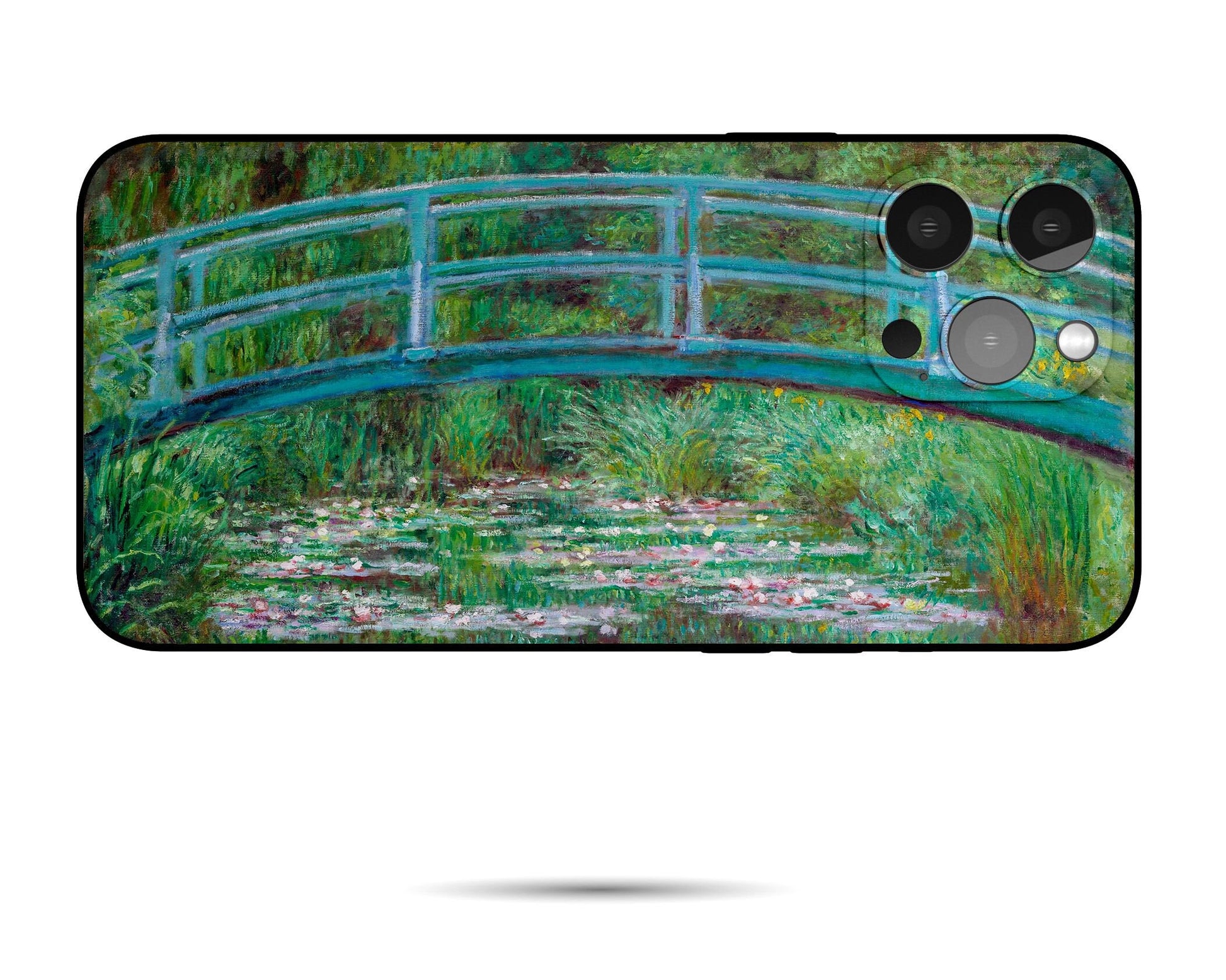 Claude Monet Water-Lily Pond With Japanese Bridge Iphone Cover, Iphone 12 Case, Iphone Xr Phone Case, Iphone 8 Plus Case Art, Vivid Colors