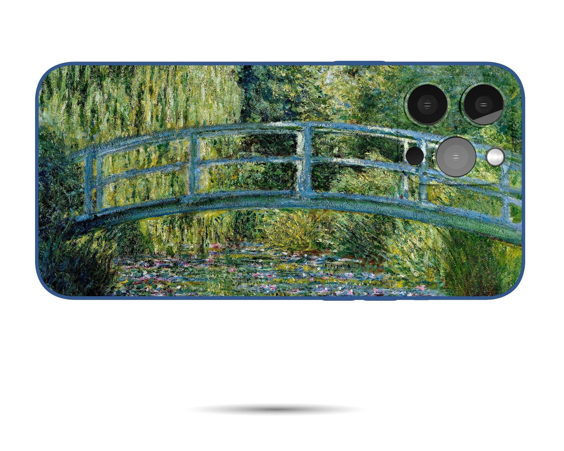 Claude Monet Water-Lily Pond With Japanese Bridge Iphone Case, Iphone 13 Mini Case, Aesthetic Iphone, Iphone Protective Case, Silicone Case