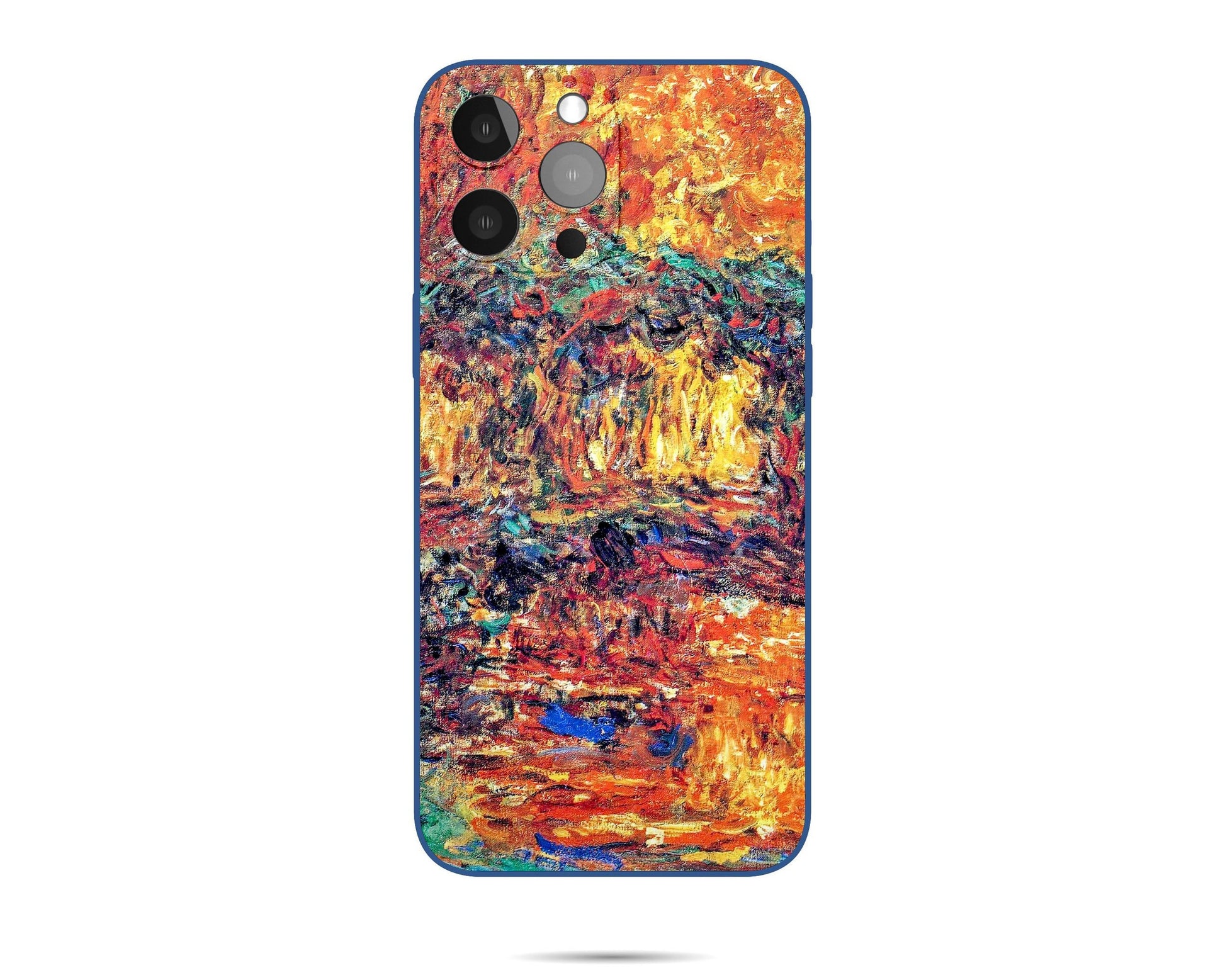 Claude Monet The Japanese Bridge Iphone Case, Iphone 14 Mini Case, Iphone 7, Iphone 8 Plus Case Art, Birthday Gift, Silicone Case
