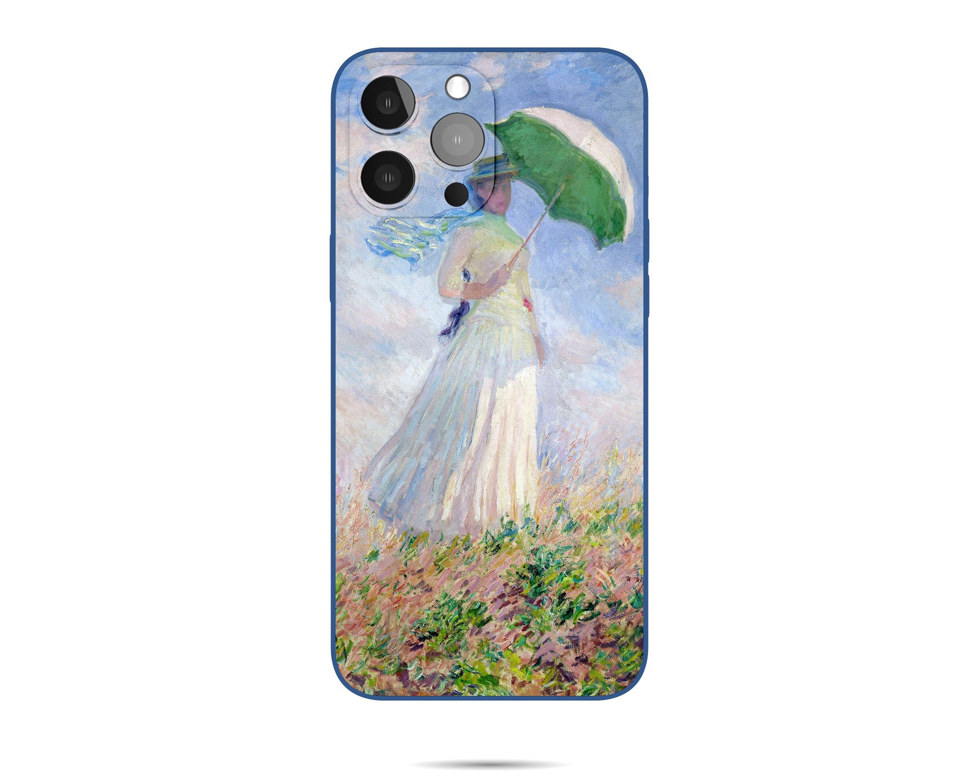Claude Monet Woman With A Parasol, Facing Right Iphone Cover, Iphone 8 Case, Iphone 8 Plus Case Art, Protective Case, Silicone Case