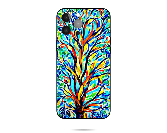 George Miller Original Watercolor Tree Of Life Iphone Cover, 11 Pro Case, Iphone 8 Plus Case Art, Iphone Case Protective, Silicone Case