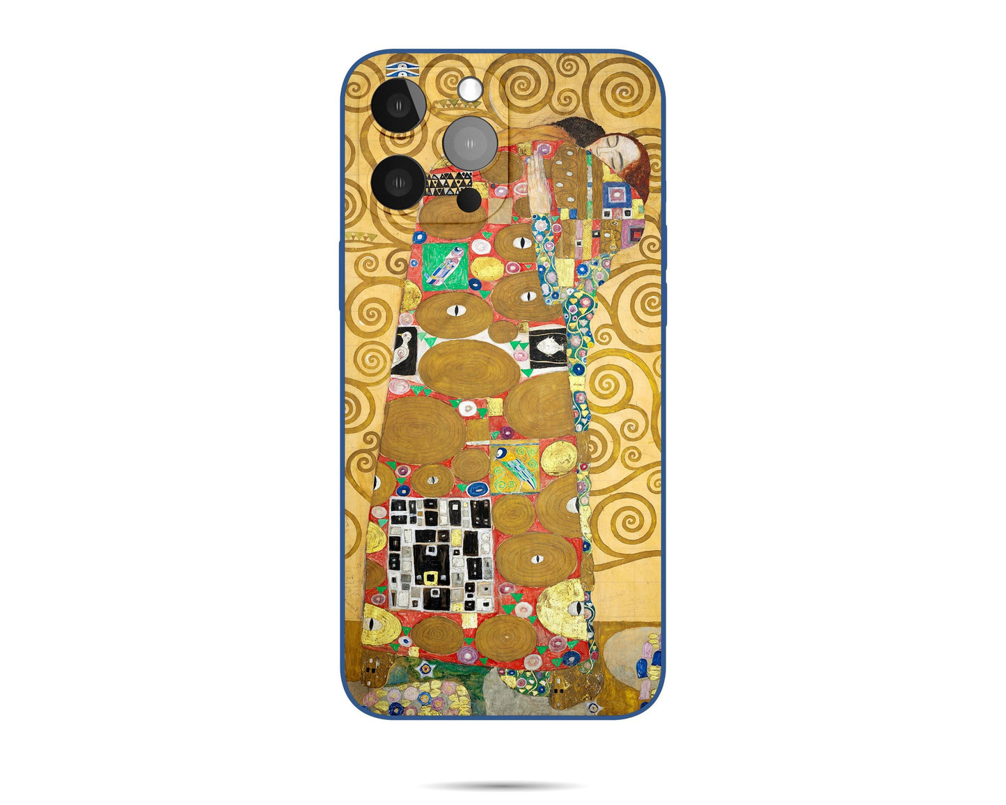 Iphone Case Of Gustav Klimt Famous Art Fulfillment Iphone Case, Iphone 8Plus, Iphone Xs, Art Nouveau, Vivid Colors, Aesthetic Phone Case