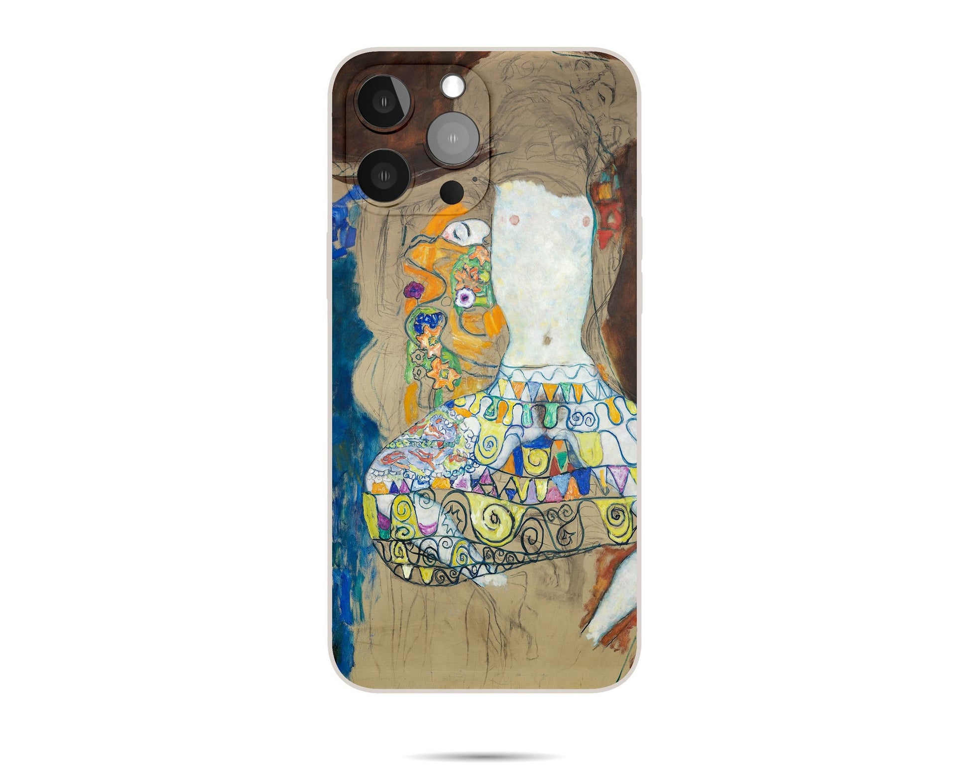 Iphone Case Of Gustav Klimt Painting The Bride Iphone Cover, Iphone 8Plus, Iphone 7 Plus Case, Art Nouveau, Birthday Gift, Iphone Case Matte