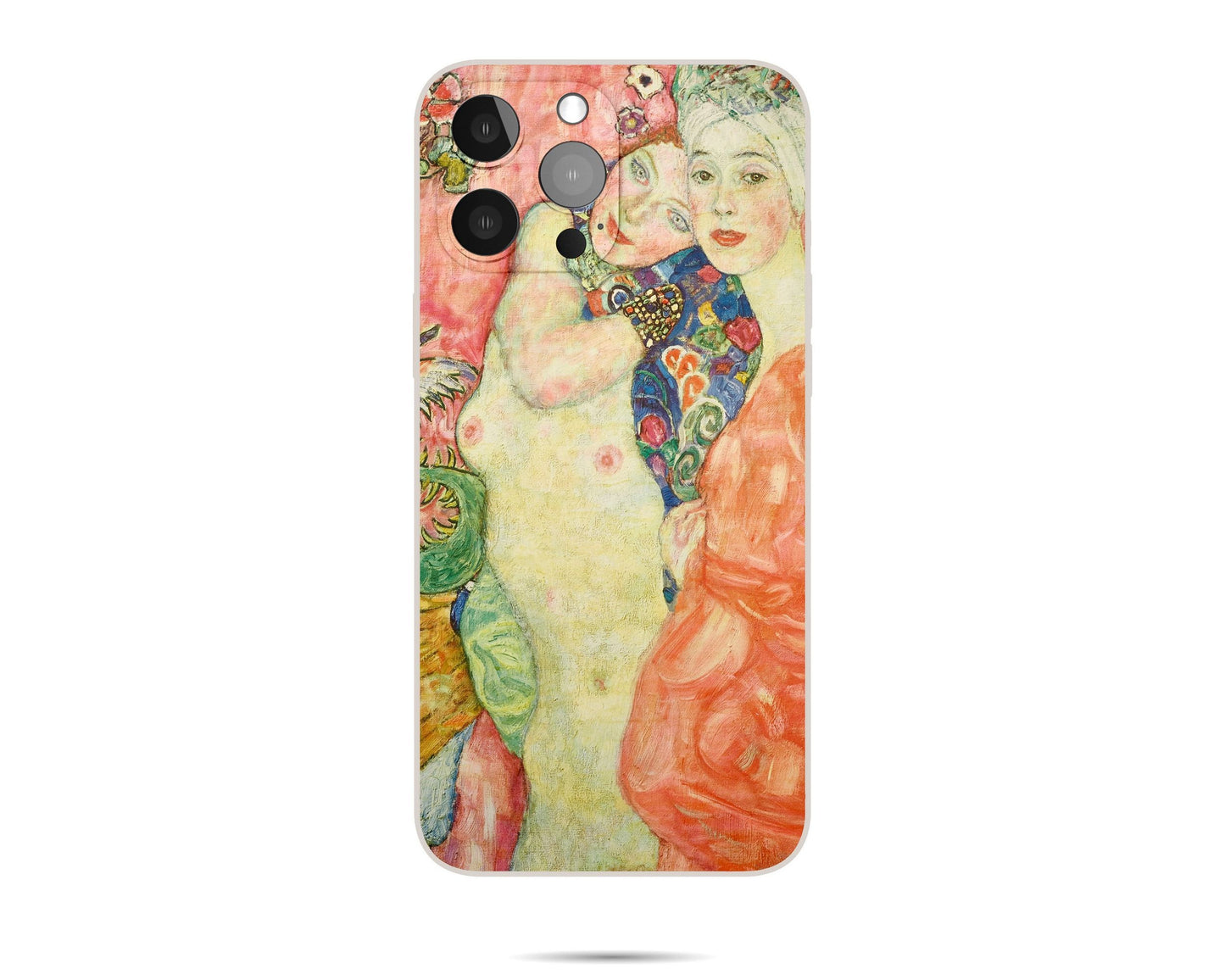 Iphone Case Of Gustav Klimt Painting The Friends Iphone Cover, Iphone 11 Case, Designer Iphone Case, Protective Case, Iphone Case Silicone
