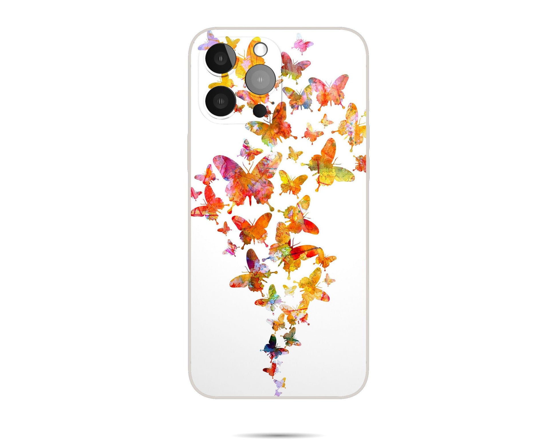 Abstract Art Butterlfies Iphone 14 Plus Case, Iphone X Case, Iphone 8 Plus Case Art, Designer Iphone Case, Gift For Her, Silicone Case