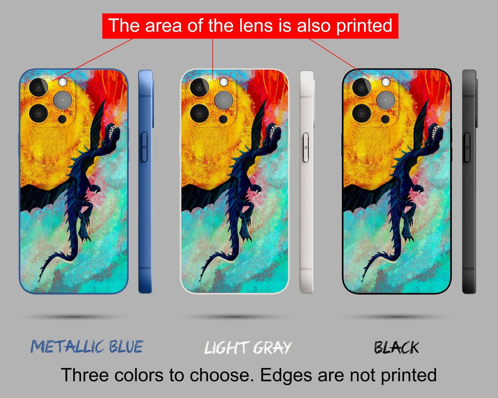 Dragon Iphone 14 Pro Max Case, Iphone 11 Pro Case, Iphone Xs Max Case, Iphone 8 Plus Case Art, Vivid Colors, Designer Iphone 8 Plus Case