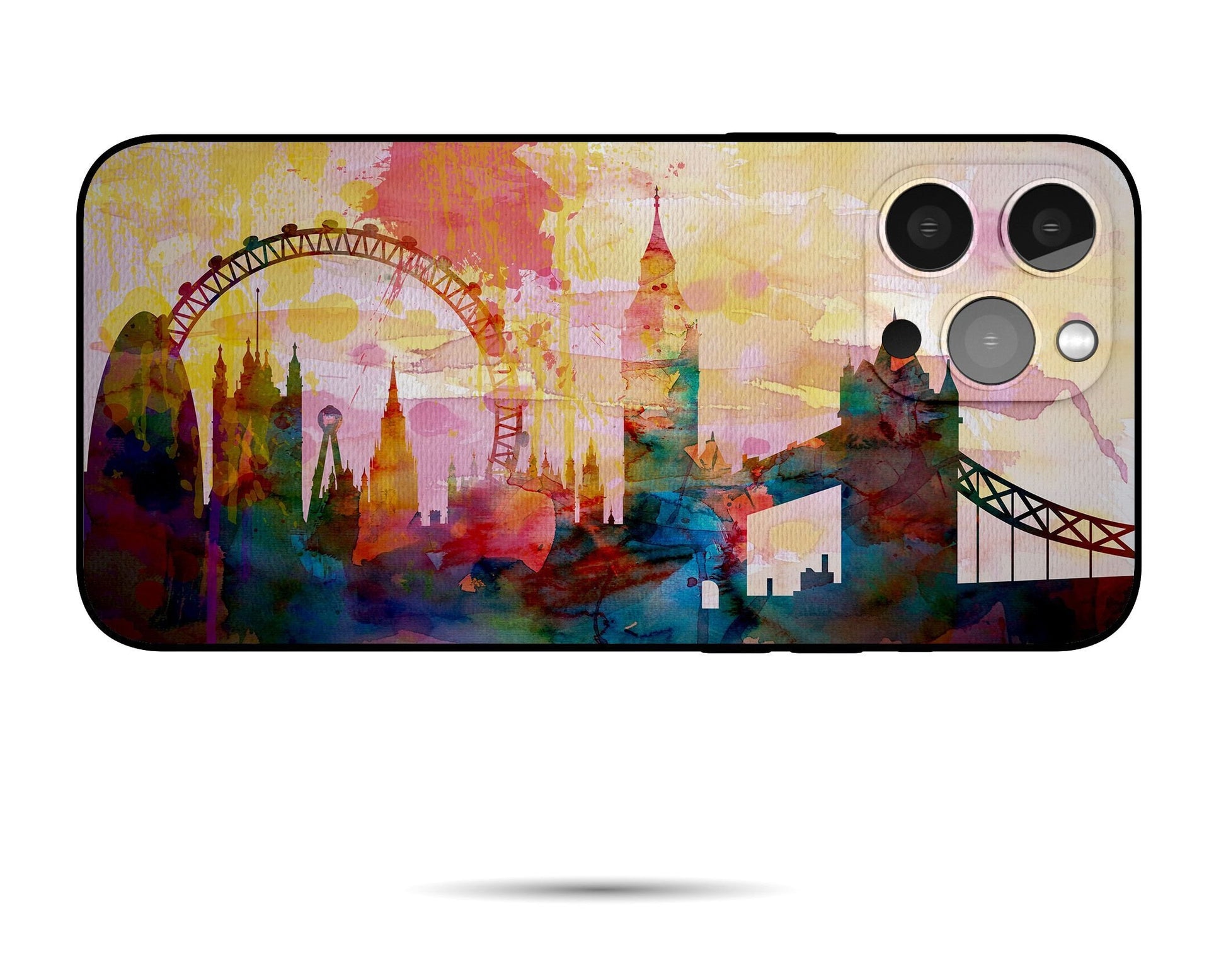 Landmarks Of London Abstract Iphone 14 Pro Case, Iphone 11, Iphone Xmax, Iphone 8 Plus Case Art, Gift For Her, Iphone Case Silicone