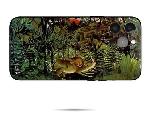 Iphone 14 Case Of Henri Rousseau Famous Painting, Iphone 11 Case, Iphone Se 2020, Aesthetic Iphone, Protective Case, Iphone Case Silicone