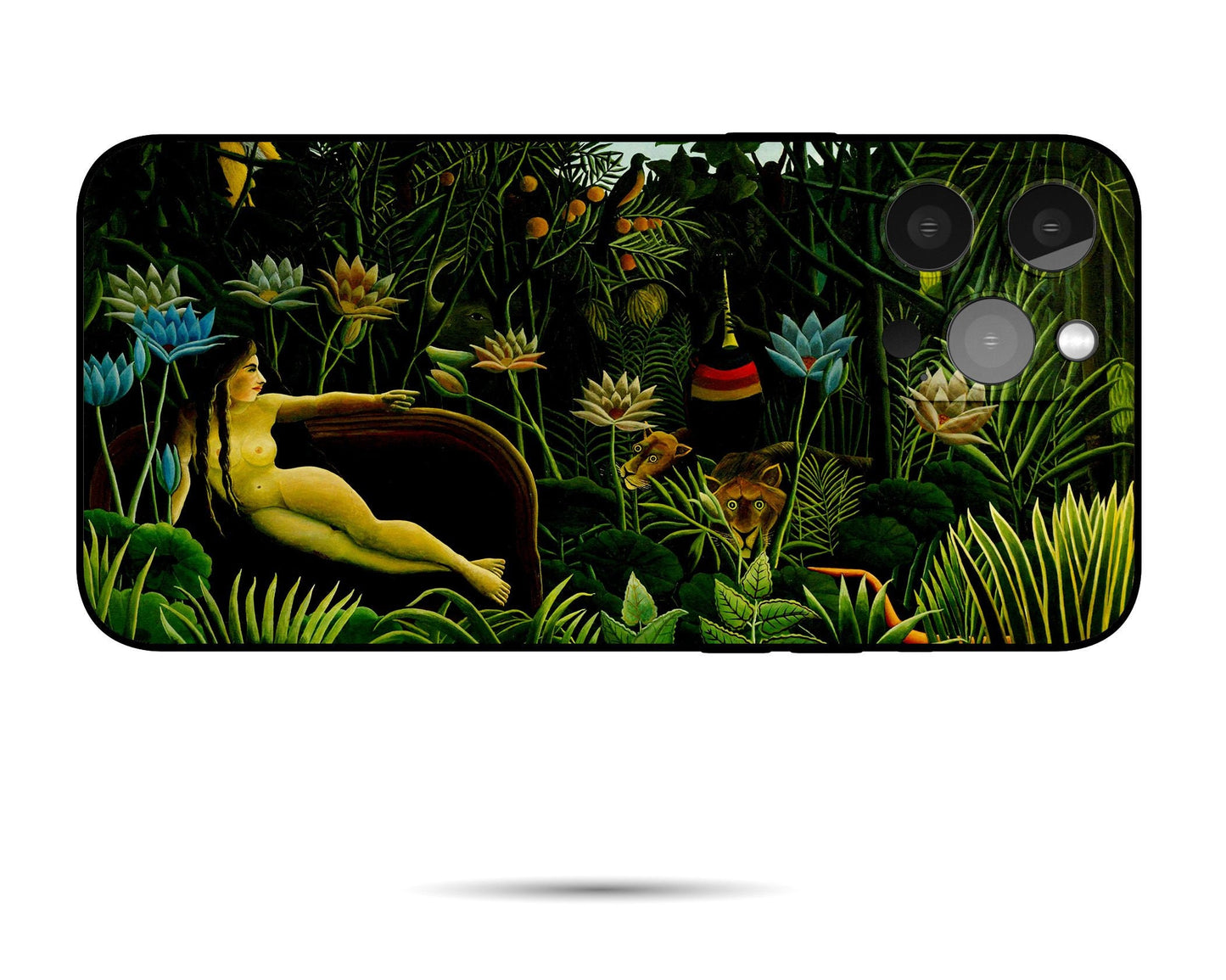 Iphone 14 Case Of Henri Rousseau Famous Painting, Iphone Case, Iphone 14 Mini Case, Iphone Xs Max, Protective Case, Iphone Case Silicone