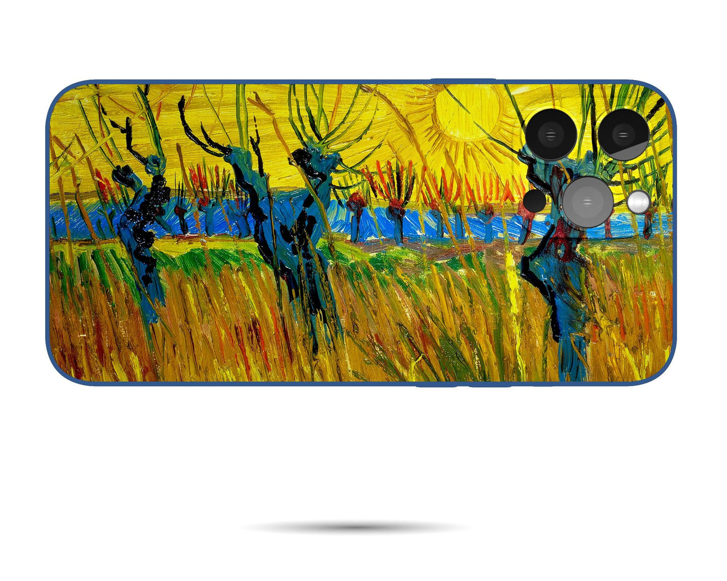 Iphone 14 Case Of Vincent Van Gogh Painting Willows With Setting Sun, Iphone 12 Pro Case, Iphone Se 2020, Aesthetic Iphone, Birthday Gift
