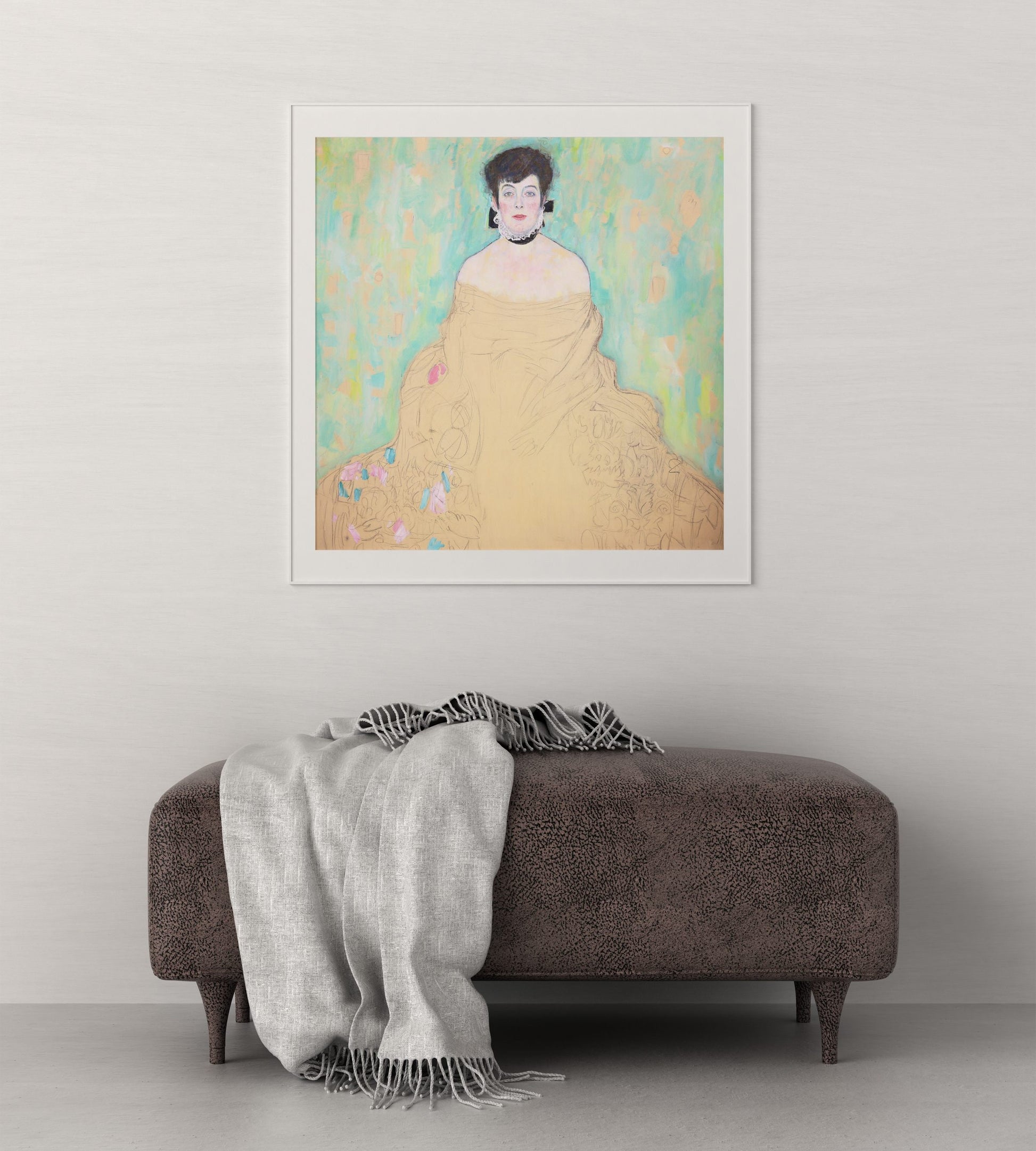Gustav Klimt Painting Amalie Zuckerkandl Canvas Print, Art Poster, Masterpiece, Large Wall Art, Vivid Color, Modern Art Print, Wall Print