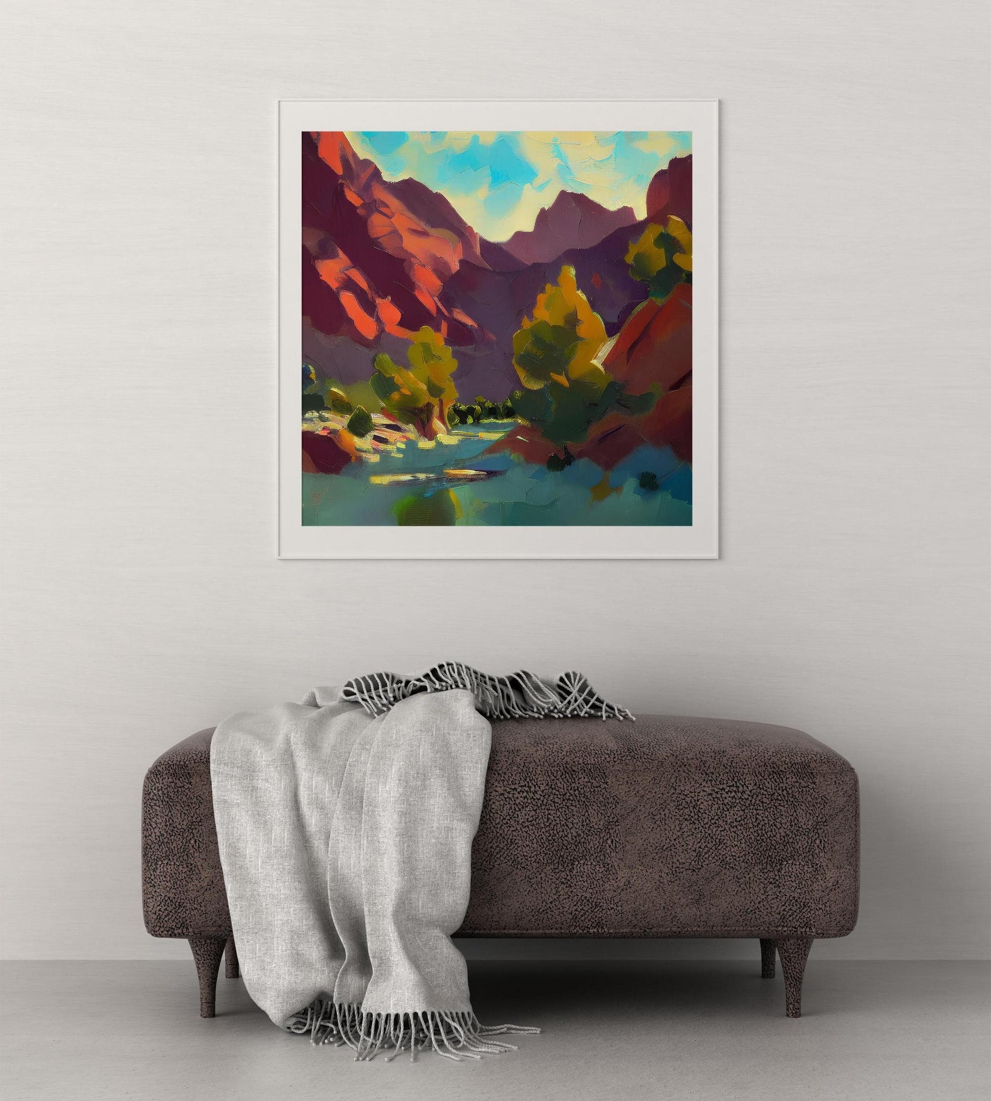 Prints, Travel Print, Big Pine Canyon, Inyo National Forest, Abstract Art, Living Room Decor, Framed Canvas, Fine Art Poster