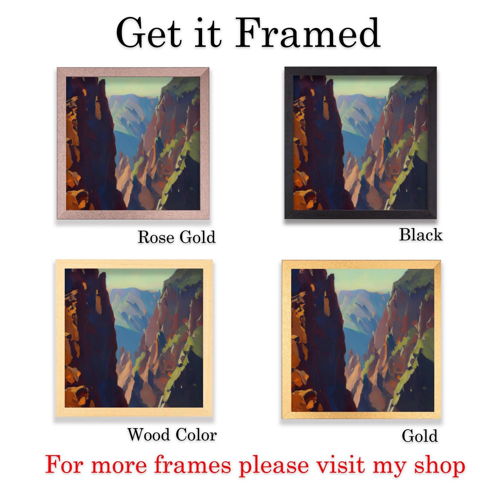 Usa Travel Poster, Travel Print, Black Canyon Of The Gunnison National Park, Colorado, Modern Art, Framed Art Print, Fine Art Poster