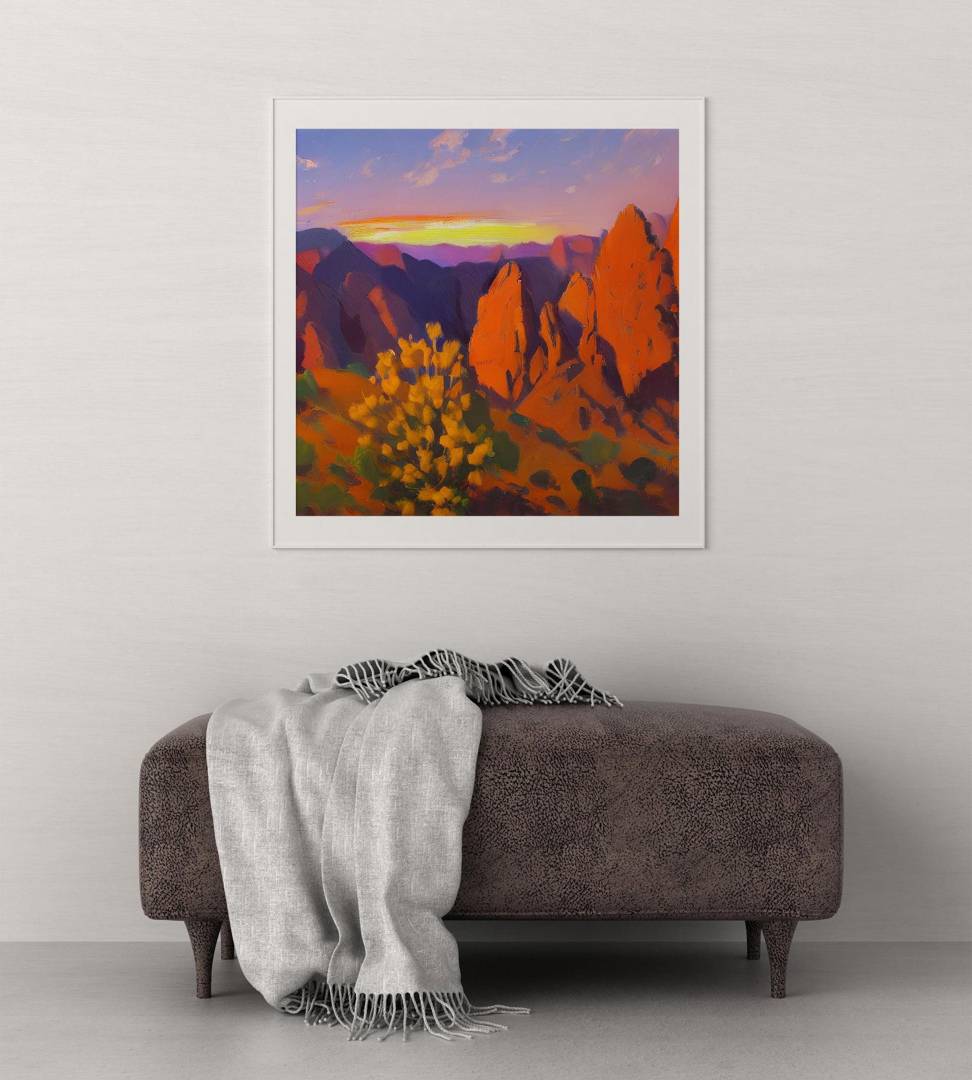 Canvas Print Decor, Travel Wall Art, Black Canyon Of The Gunnison National Park, Spring Sunset, Colorado, Aesthetic Poster, Gift For Him