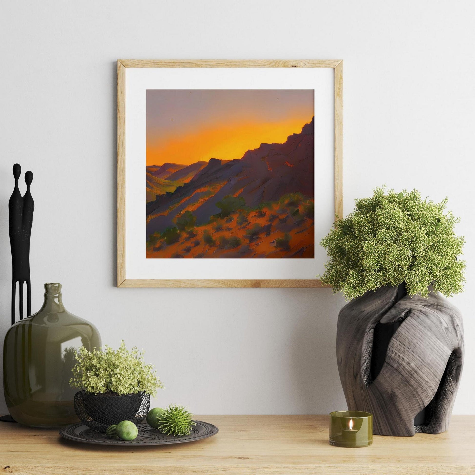 Travel Poster Black Canyon Of The Gunnison National Park, Sunset, Colorado, Modern Living Room Prints, Framed Art Print, Fine Art Poster