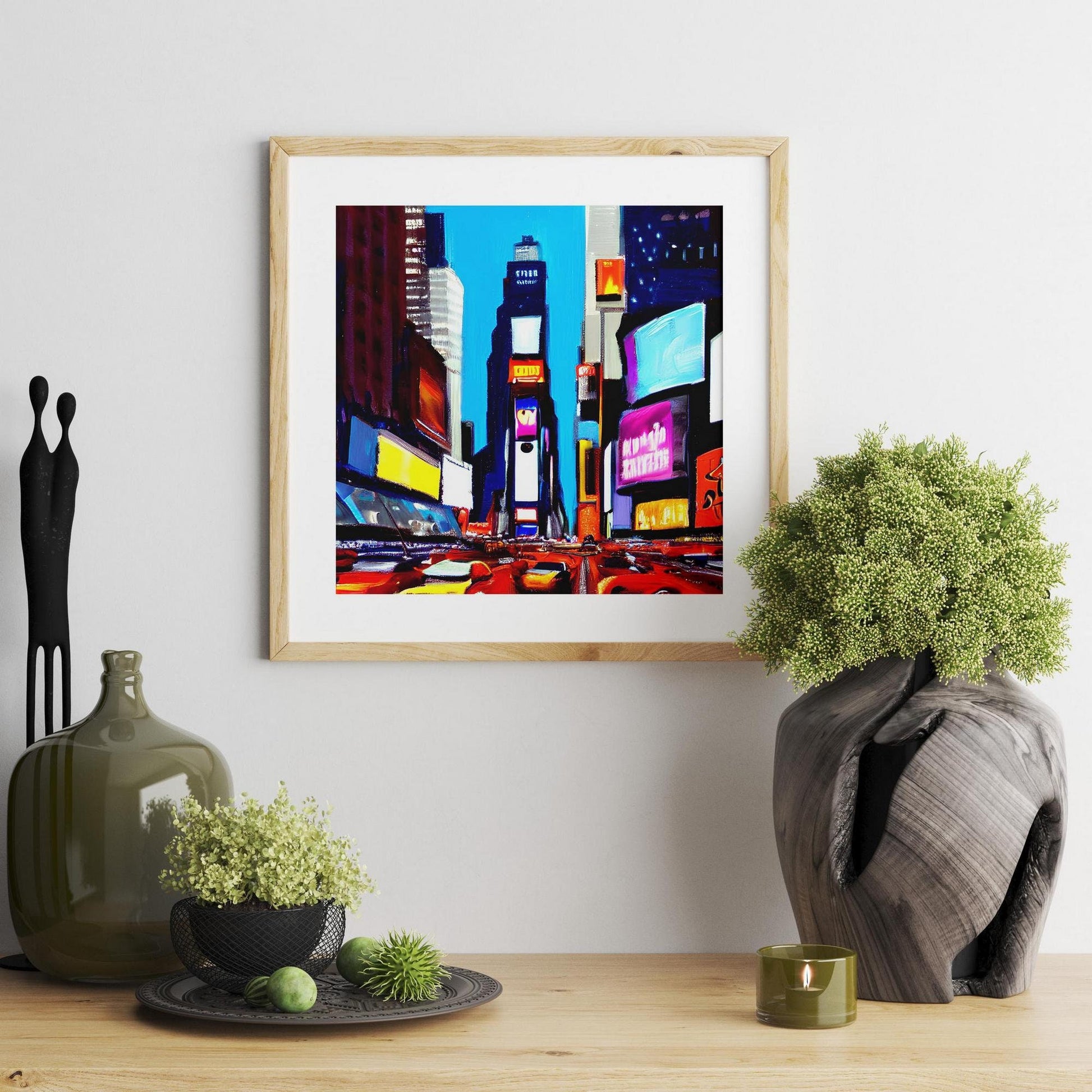 New York Times Square At Night Nyc Wall Art, Canvas Art, Travel Art Print, Travel Poster New York, Bedroom Decor, Framed Canvas, Fine Art