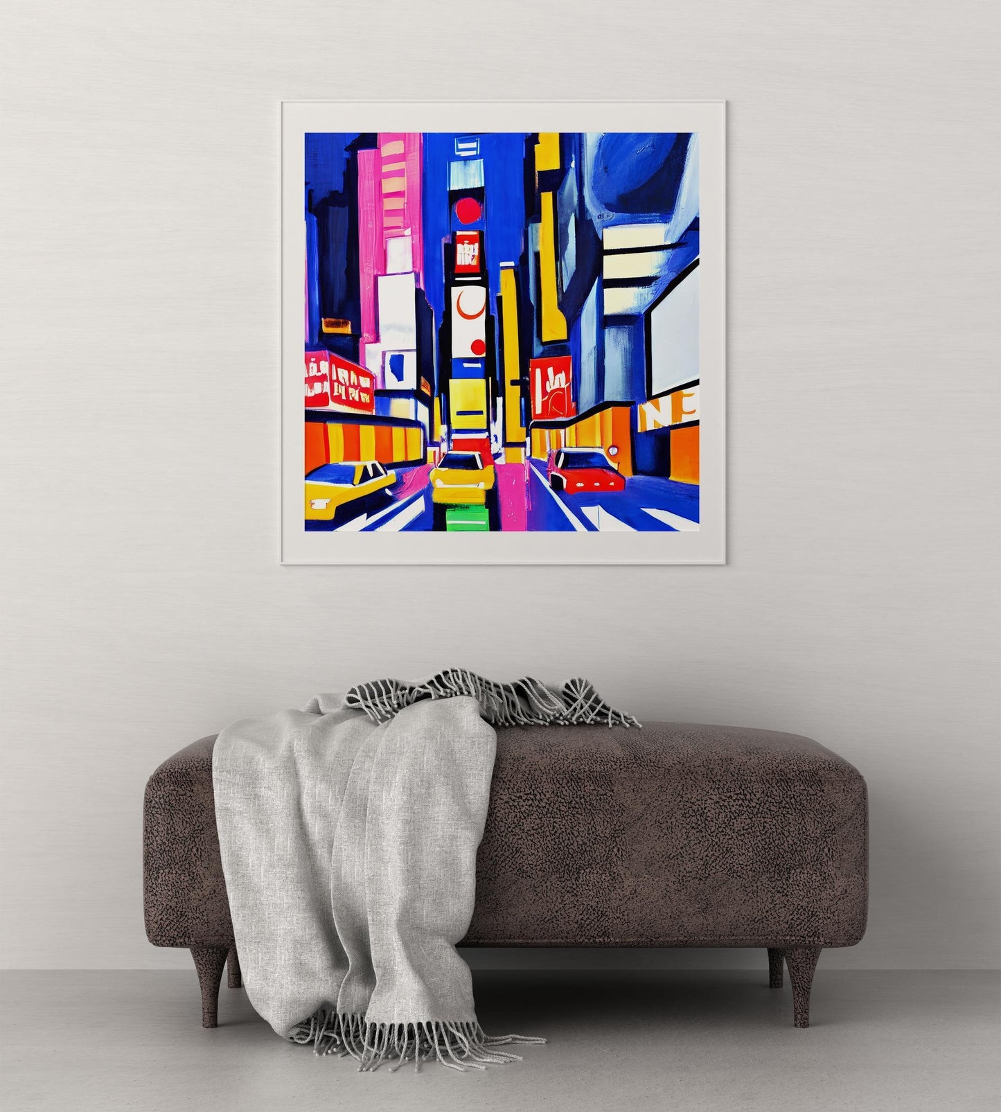 New York Times Square At Night Nyc Wall Art, Art Print, Travel Print, New York Travel Print, Abstract Art, Home Wall Art, Framed Canvas