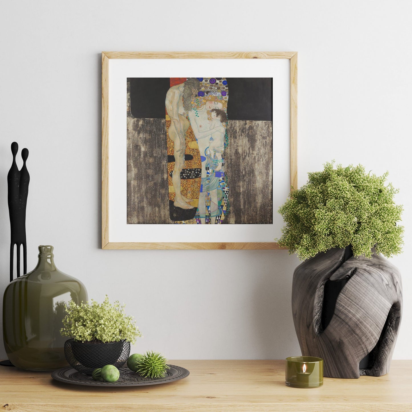 Gustav Klimt Painting The Three Ages Of Woman Canvas Print, Canvas Art, Large Poster, Aesthetic Room Decor, Framed Canvas, Fine Art Poster
