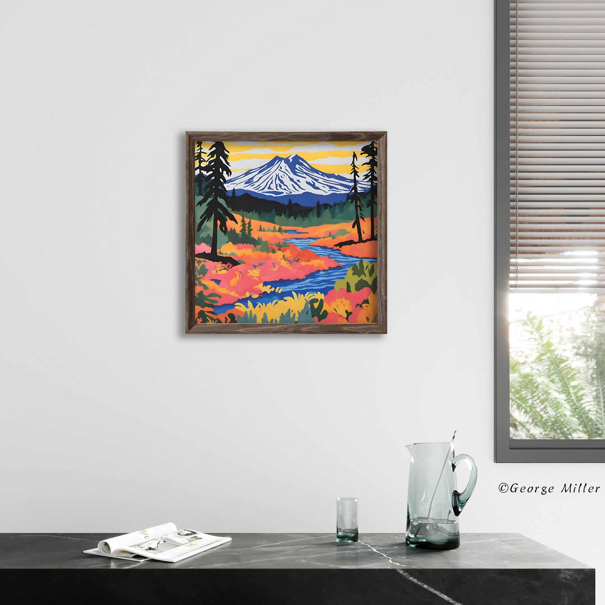Usa Travel Print Lassen Volcanic National Park, Wall Art, Trendy Wall Art Print, Gifts For Him, Framed Canvas, Fine Art Poster
