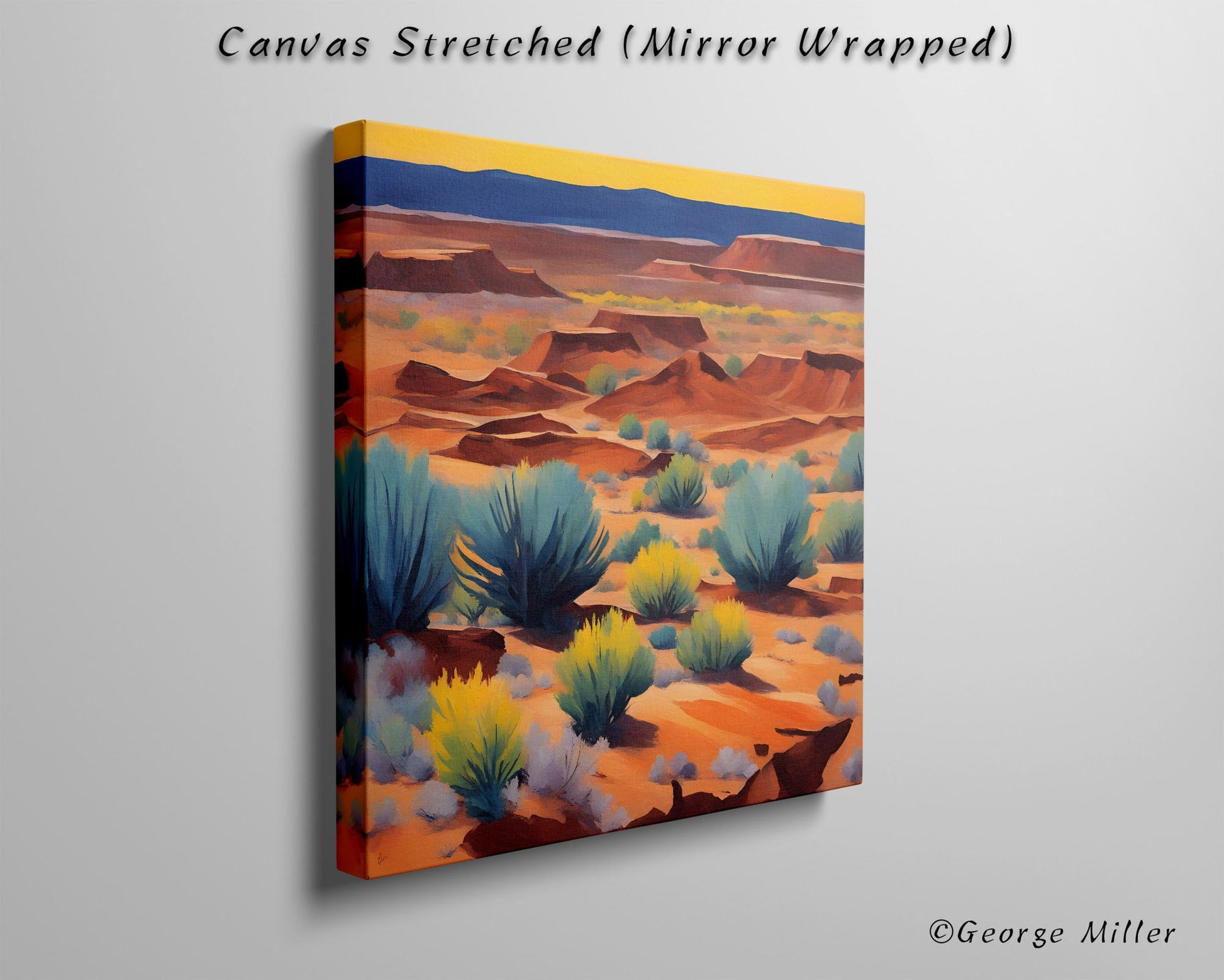 Petrified Forest National Park Arizona Usa Travel Poster, Canvas Art, Landscape Print, Square Canvas Print, Framed Canvas, Fine Art Poster