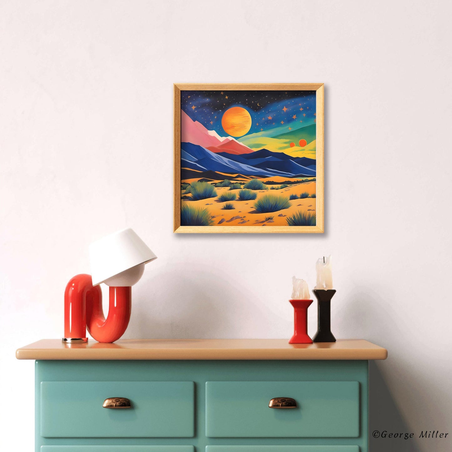 Astronomy Night In Great Sand Dunes National Park Colorado Usa Travel Print, Canvas Print Decor, Framed Canvas, Print From Original Painting
