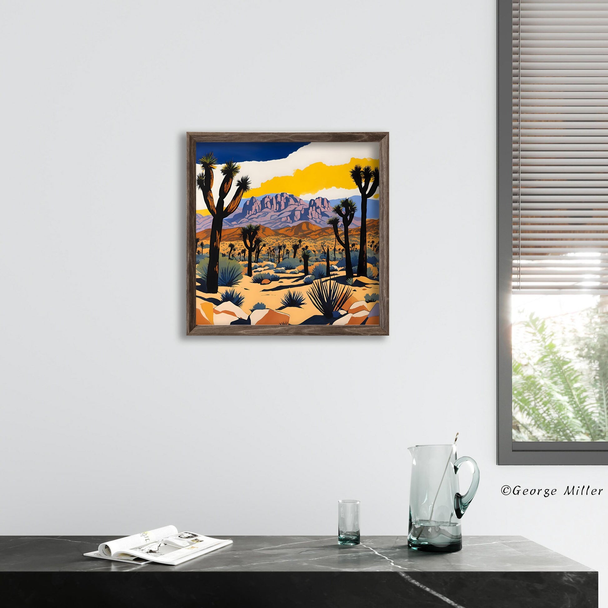 Hidden Valley In Joshua Tree National Park, California, Usa Travel Print, Posters, Landscape Print, Print From Original Painting