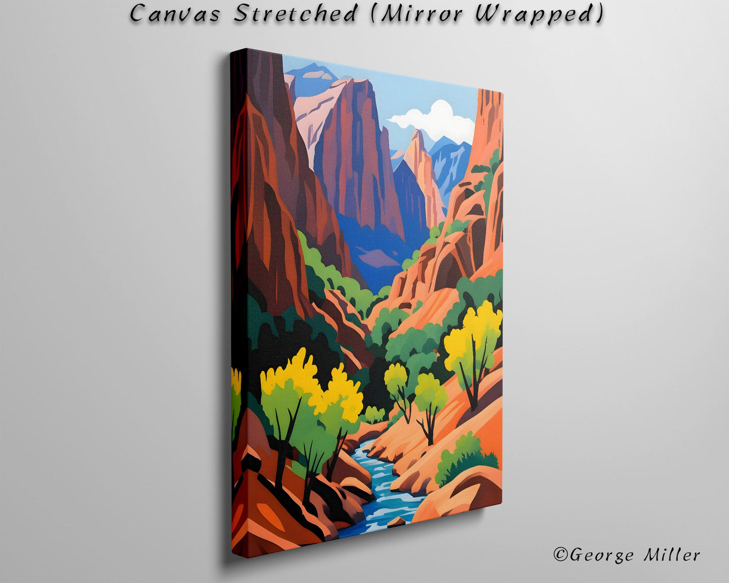 Zion Canyon In Zion National Park, Utah Usa Travel Print, Wall Art Prints, Abstract Poster, Bedroom Decor, Canvas Wraps, Fine Art Poster