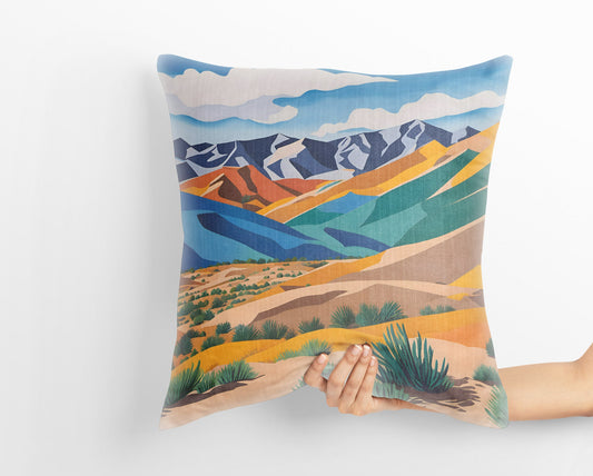 Great Sand Dunes National Park Throw Pillow, Usa Travel Pillow, Comfortable, Contemporary Pillow, 20X20 Pillow Cover, Housewarming Gift
