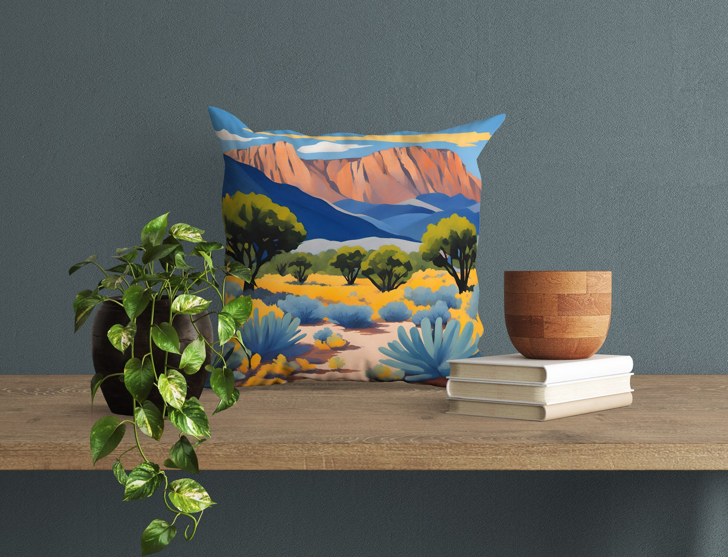 Guadalupe Mountains National Park Decorative Pillow, Usa Travel Pillow, Contemporary Pillow, 24X24 Pillow Case, Home Decor Pillow