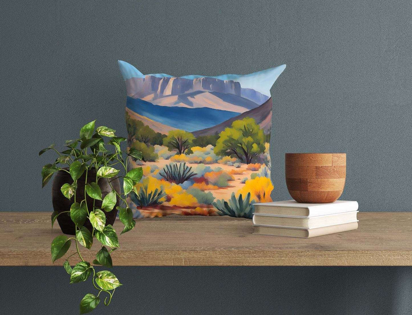 Guadalupe Mountains National Park, Usa Travel Pillow, Comfortable, Modern Pillow, Square Pillow, Home Decor Pillow, Abstract Decor