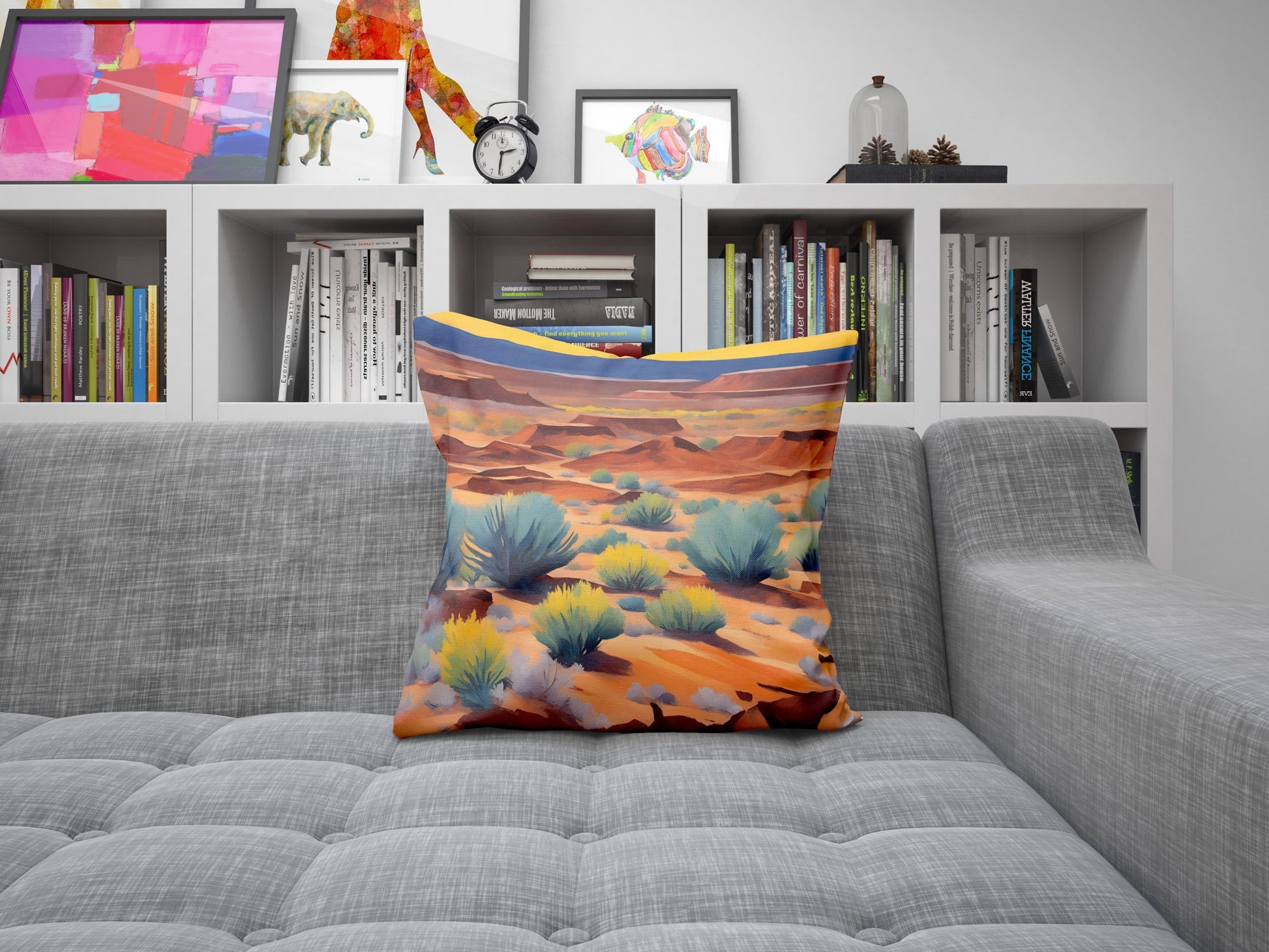 Petrified Forest National Park Arizona, Toss Pillow, Usa Travel Pillow, Art Pillow, Colorful Pillow Case, Modern Pillow, 16X16 Case