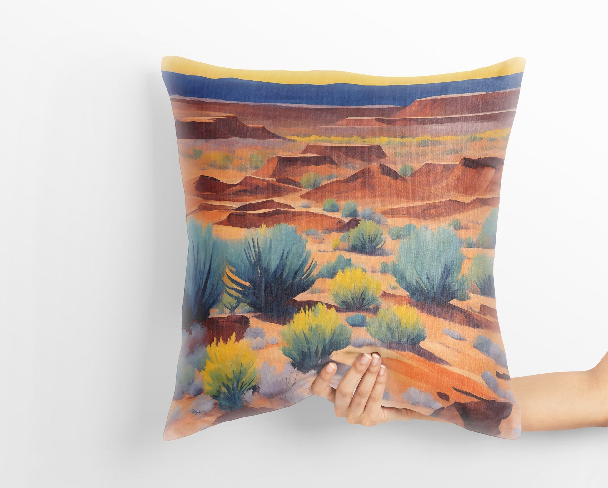 Petrified Forest National Park Arizona, Toss Pillow, Usa Travel Pillow, Art Pillow, Colorful Pillow Case, Modern Pillow, 16X16 Case