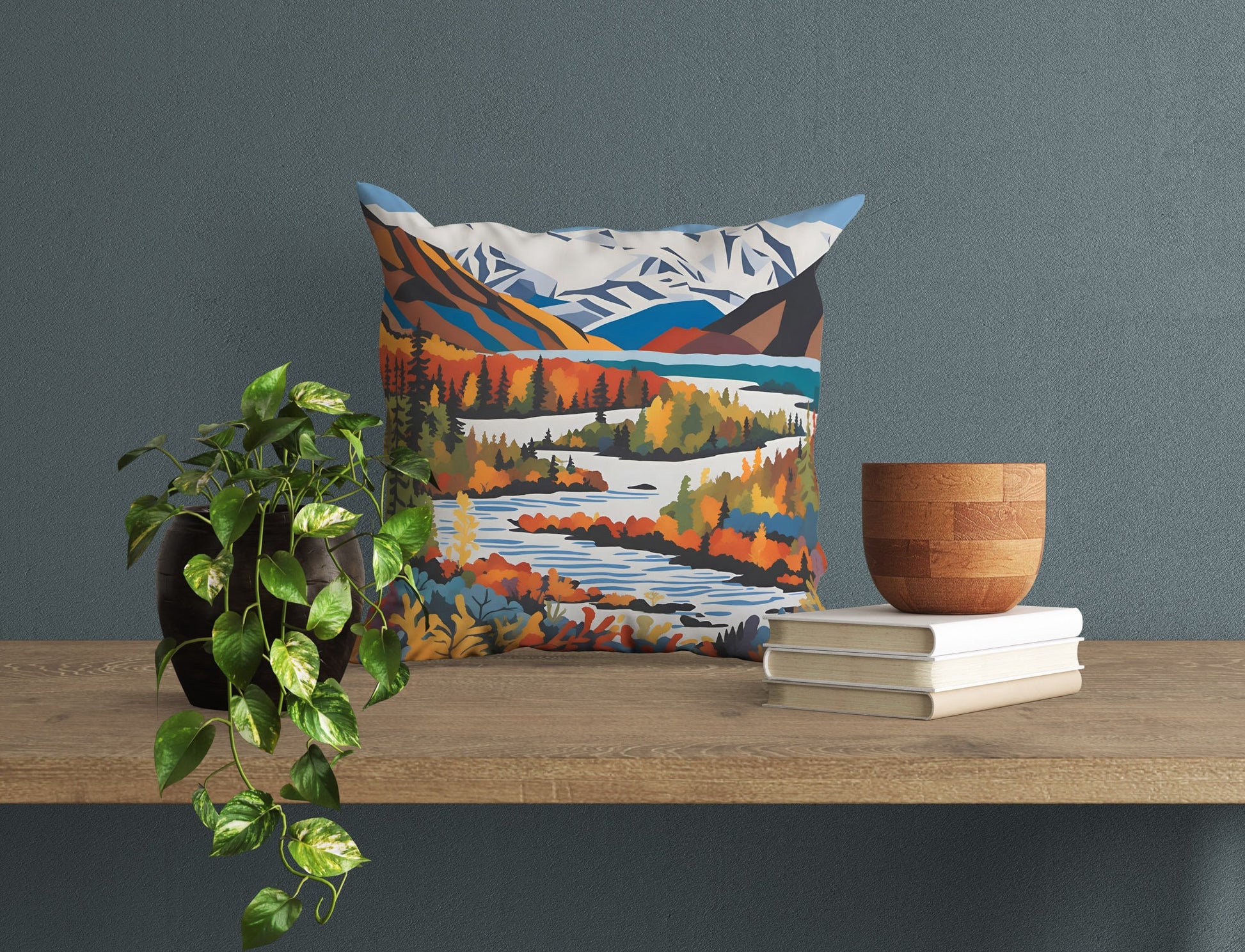 Gates Of The Arctic National Park Decorative Pillow, Usa Travel Pillow, Comfortable, Modern Pillow, 24X24 Pillow Case, Playroom Decor