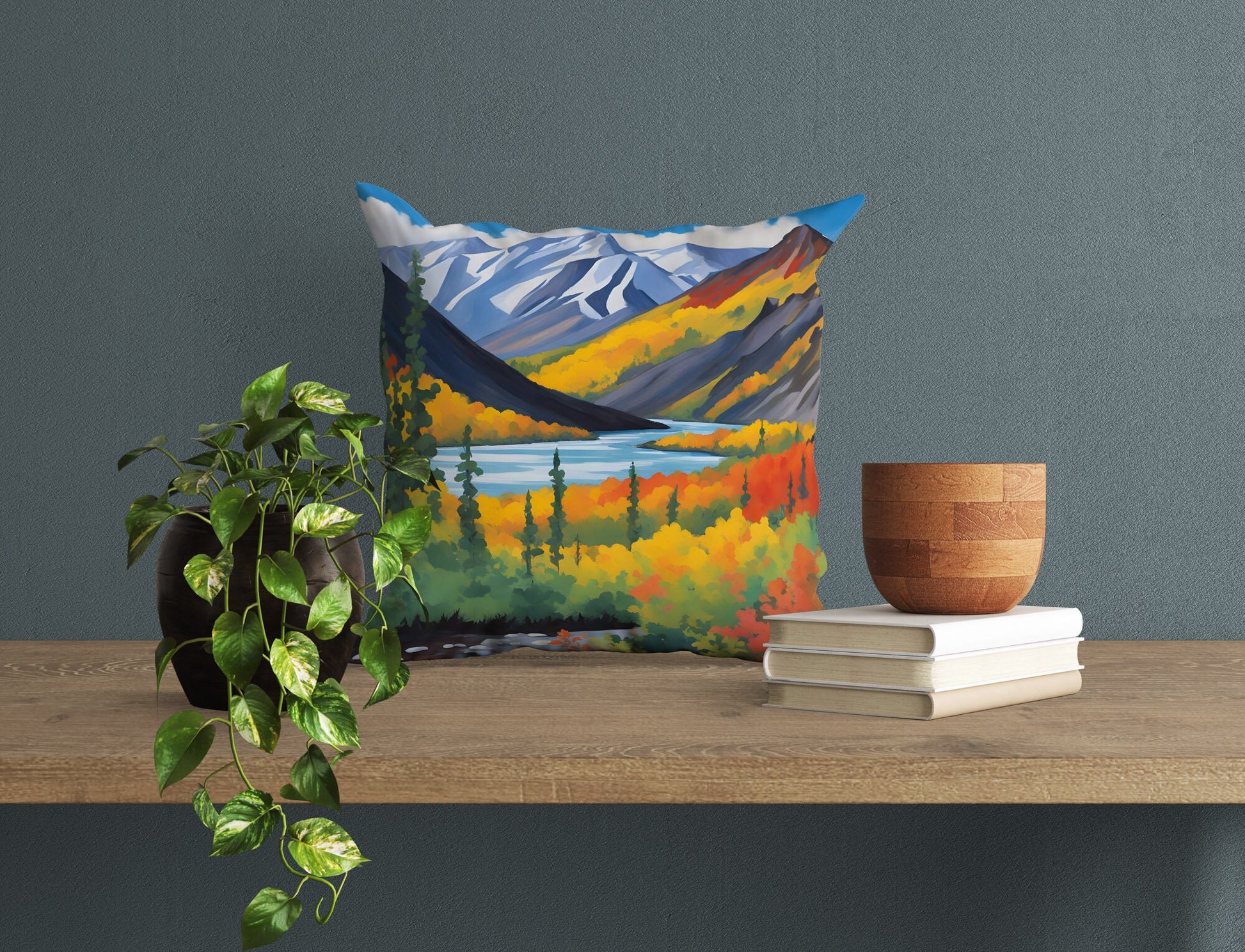 Wrangell St. Elias National Park Tapestry Pillows, Usa Travel Pillow, Artist Pillow, Modern Pillow, 18 X 18 Pillow Covers, Farmhouse Pillow