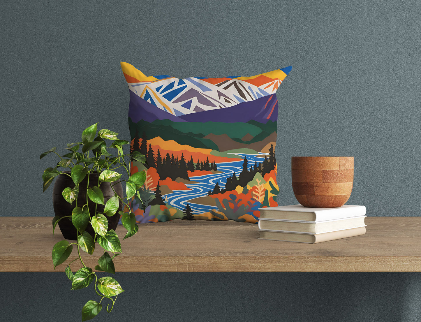 Denali National Park And Preserve Alaska, Throw Pillow, Usa Travel Pillow, 18 X 18 Pillow Covers, Home Decor Pillow, Indoor Pillow Cases