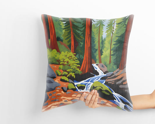 Redwood National And State Parks, California, Usa Tapestry Pillows, Usa Travel Pillow, Art Pillow, Contemporary Pillow, Large Pillow Cases