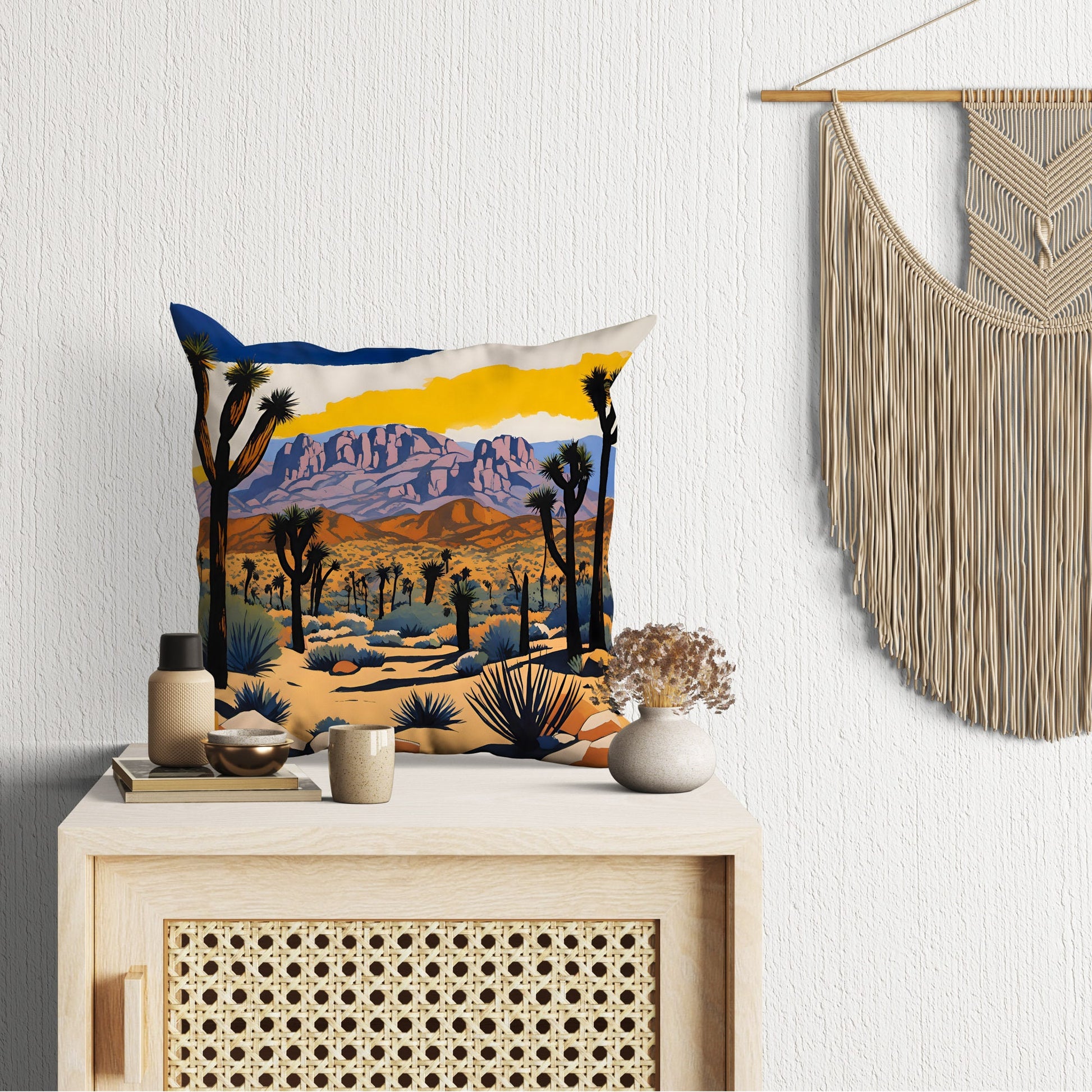 Hidden Valley In Joshua Tree National Park, California Tapestry Pillows, Travel Pillow, Designer Pillow, Modern Pillow, Large Pillow Cases