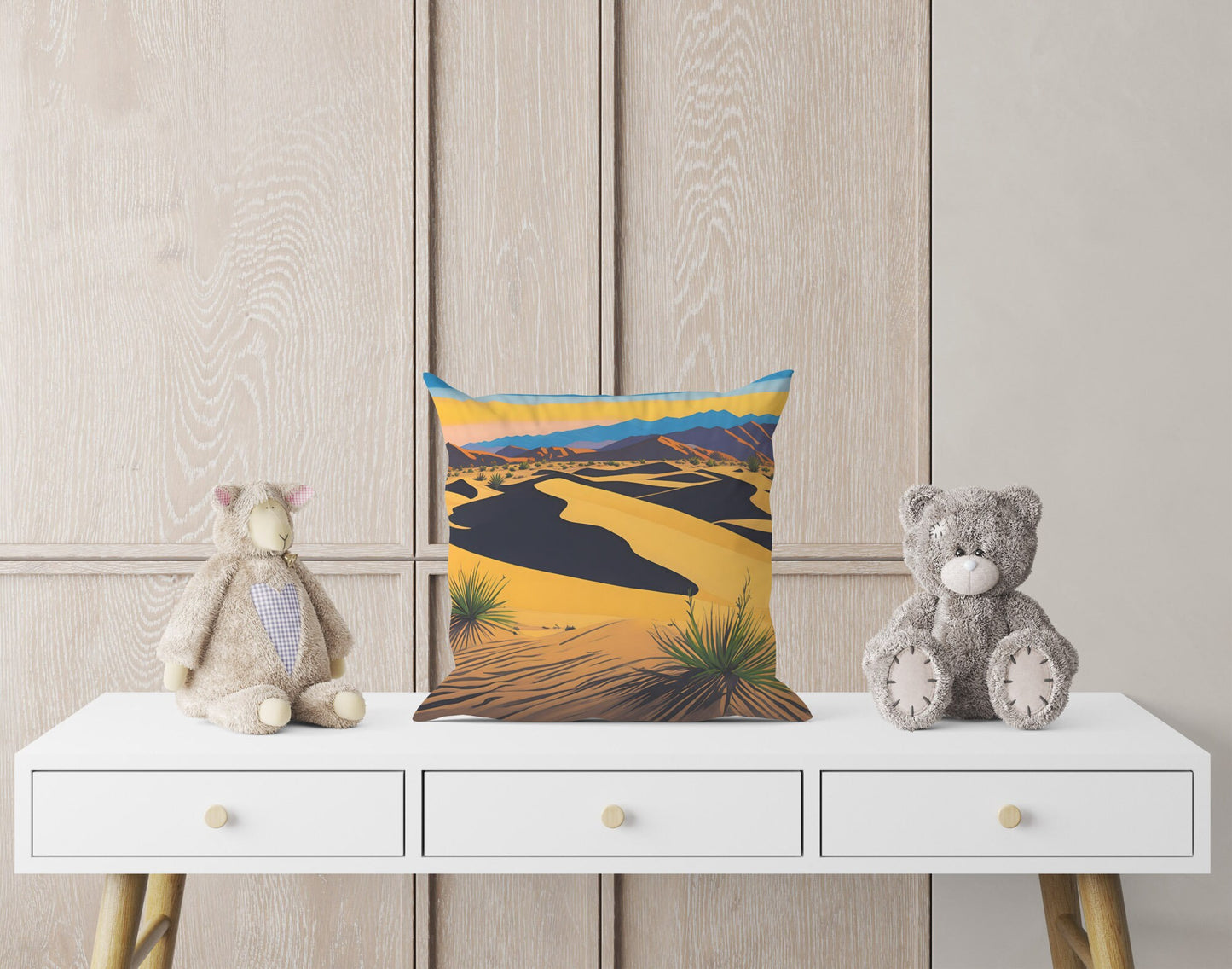 Mesquite Flat Sand Dunes In Death Valley National Park, California Pillow Case, Usa Travel Pillow, 24X24 Pillow Case, Indoor Pillow Cases