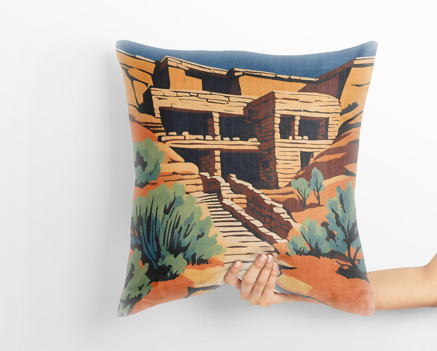 Mesa Verde National Park, Colorado Tapestry Pillows, Usa Travel Pillow, Soft Pillow Cases, 18 X 18 Pillow Covers, Home Decor Pillow