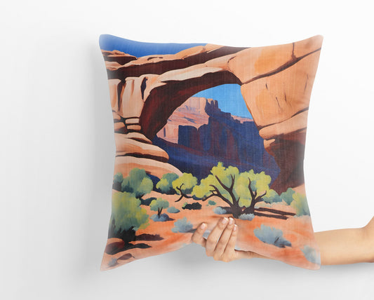 Arch In Canyonlands National Park Throw Pillow Cover, Usa Travel Pillow, Soft Pillow Case, Colorful Pillow Case, Fashion, 20X20 Pillow Cover