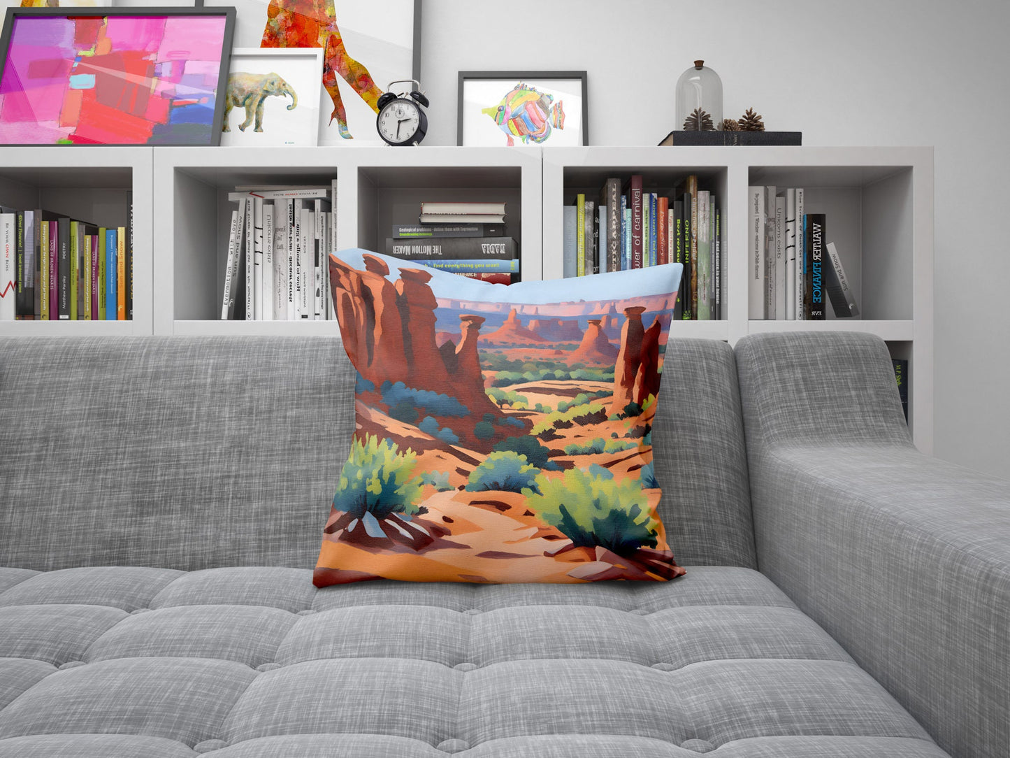 Chesler Park In Canyonlands National Park Decorative Pillow, Usa Travel Pillow, Art Pillow, Beautiful Pillow, Pillow Covers 20X20