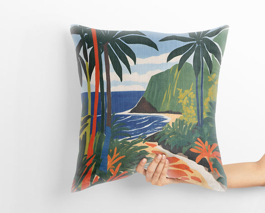 Samoa National Park Throw Pillow, Usa Travel Pillow, Soft Pillow Cases, Colorful Pillow Case, Fashion, 20X20 Pillow Cover