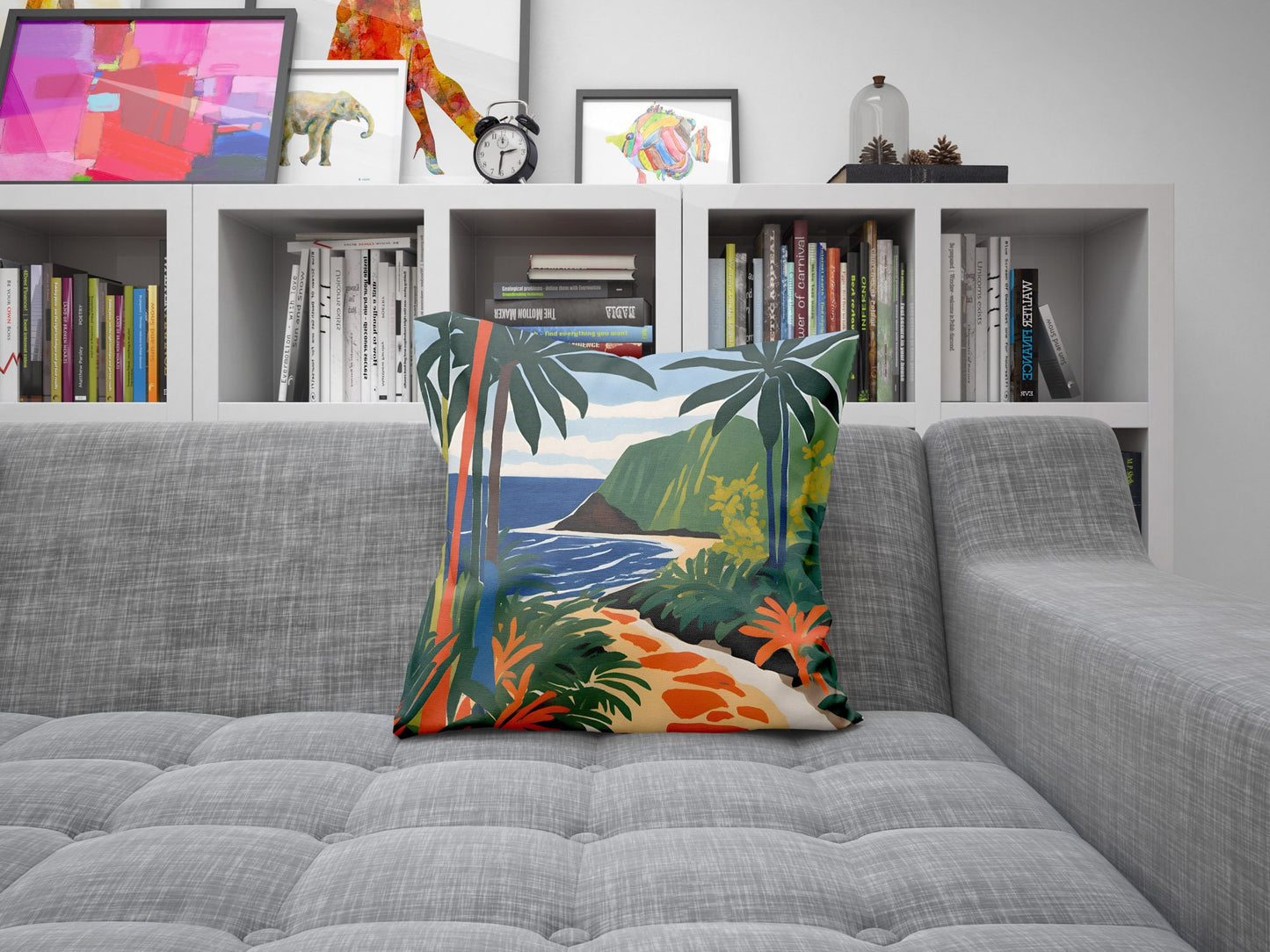 Samoa National Park Throw Pillow, Usa Travel Pillow, Soft Pillow Cases, Colorful Pillow Case, Fashion, 20X20 Pillow Cover