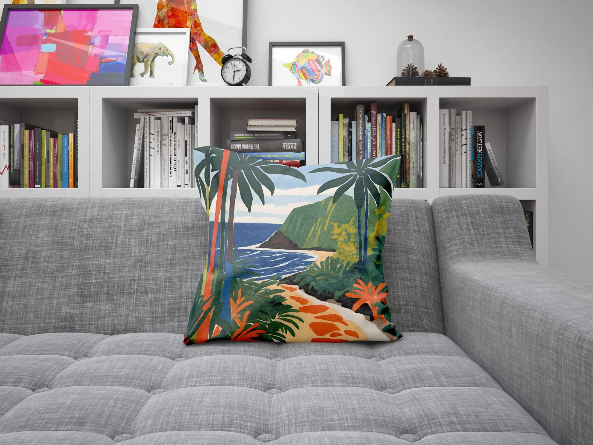 Samoa National Park Throw Pillow, Usa Travel Pillow, Soft Pillow Cases, Colorful Pillow Case, Fashion, 20X20 Pillow Cover