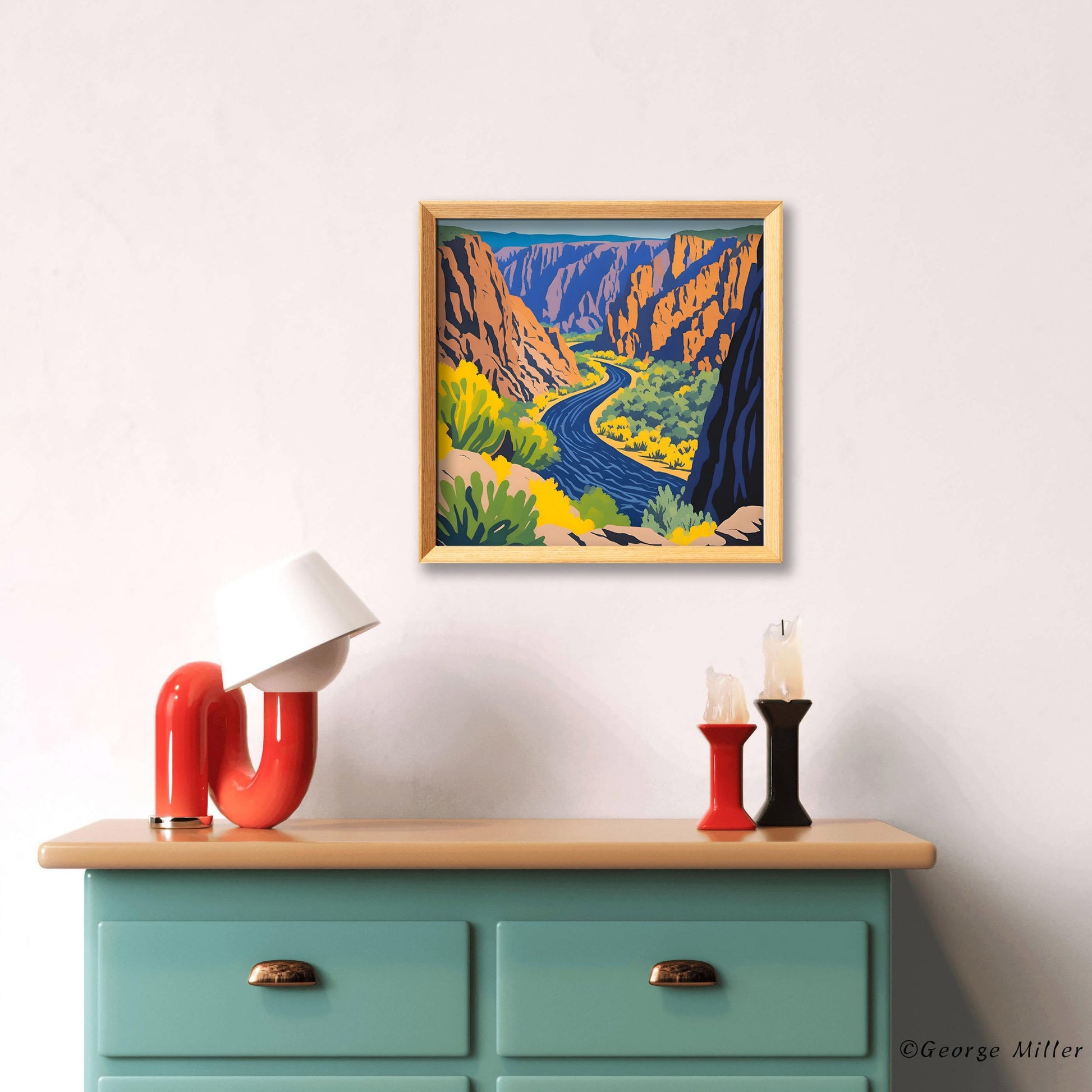 Black Canyon Of The Gunnison National Park Landscape Colorado, Usa Travel Print, Prints, Landscape Print, Gifts For Him, Framed Canvas