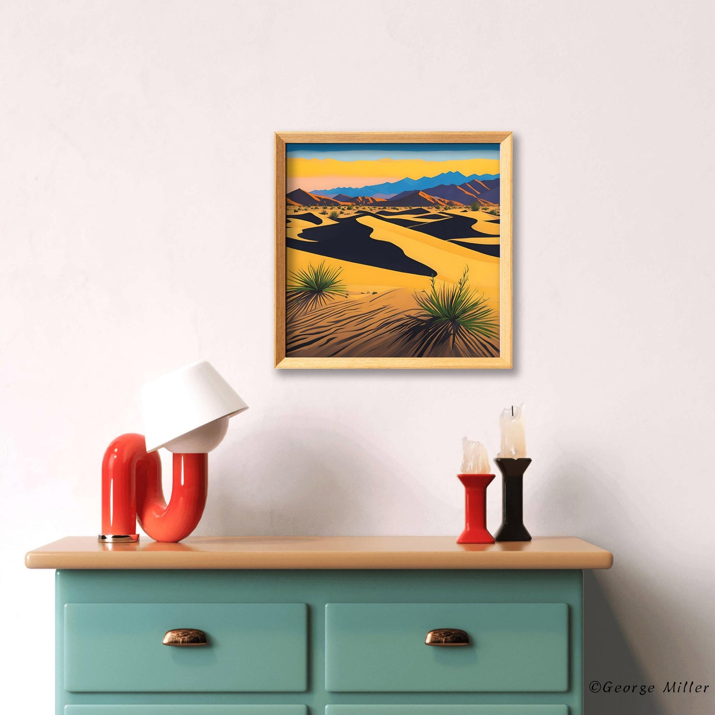 Mesquite Flat Sand Dunes In Death Valley National Park, California, Usa Travel Print, Art Poster, Modern Art, Living Room Decor, Framed Art