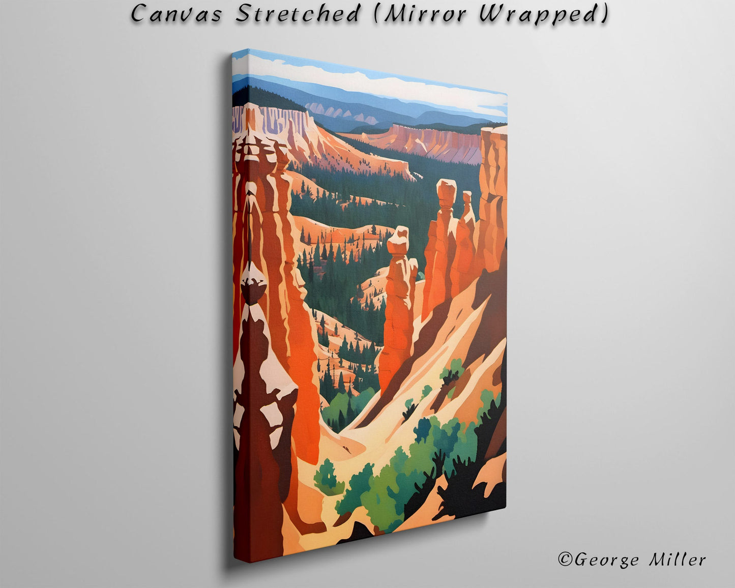 Bryce Amphitheater In Bryce Canyon National Park, Utah Usa Travel Print, Fashion Wall Art Print, Room Decor, Canvas Wraps, Fine Art Print